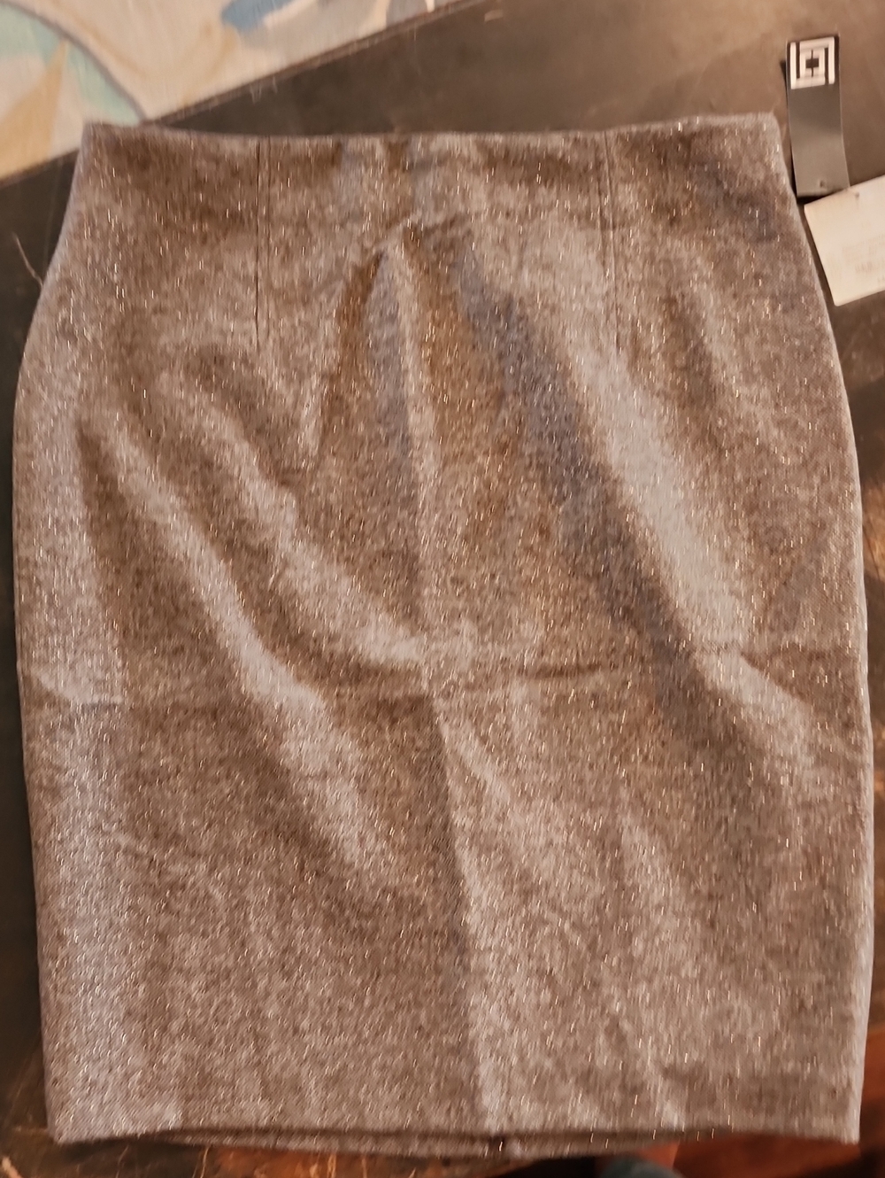 Liz Claiborne Metallic Brown Pencil Skirt